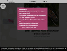 Tablet Screenshot of centre-equestre-findez.com